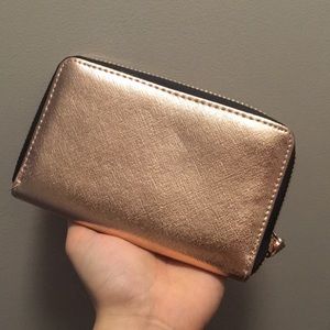 NWOT Rose gold mini walletNYE BUNDLE